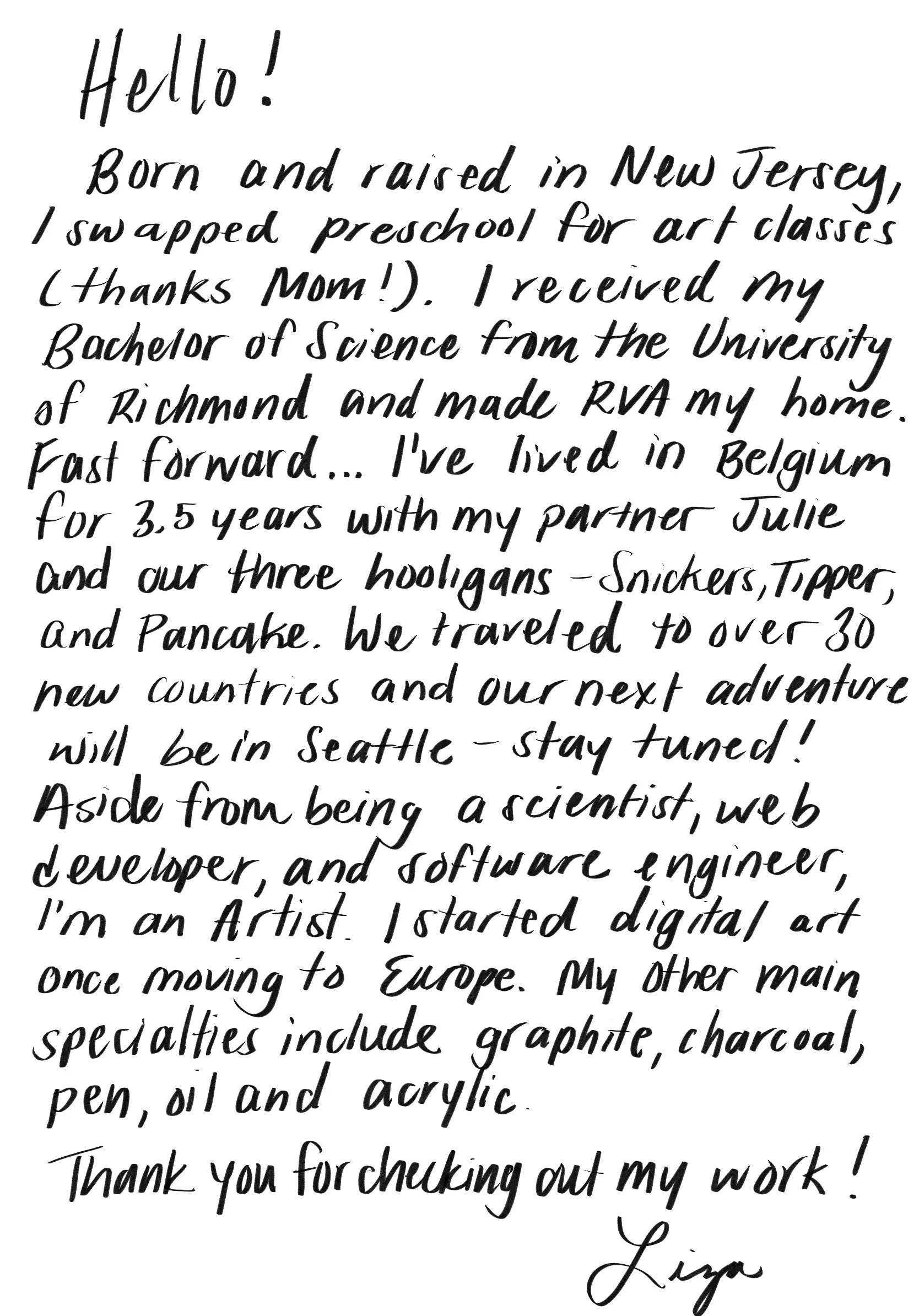 Text describing Liza