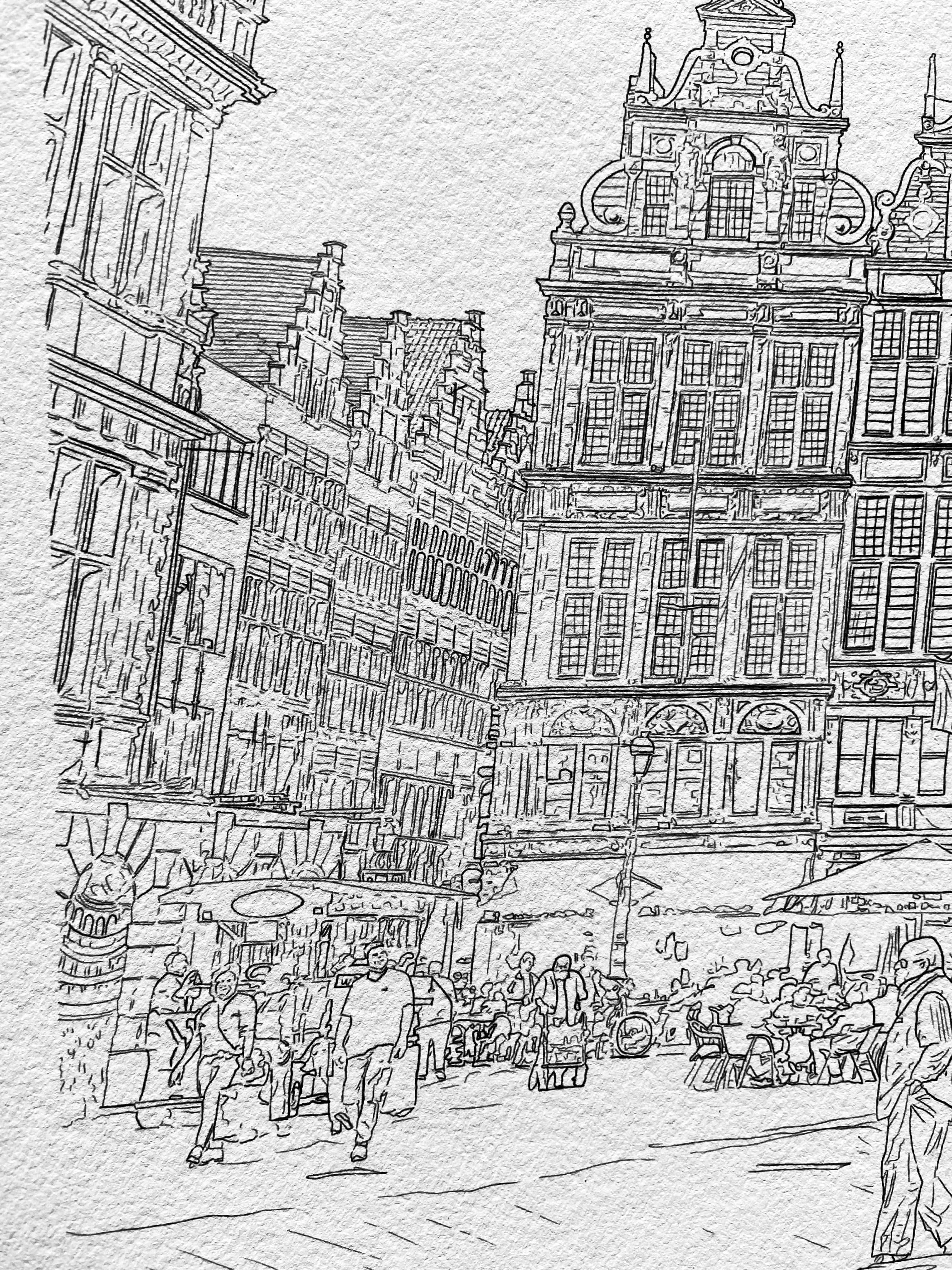 Giclée print of Antwerp