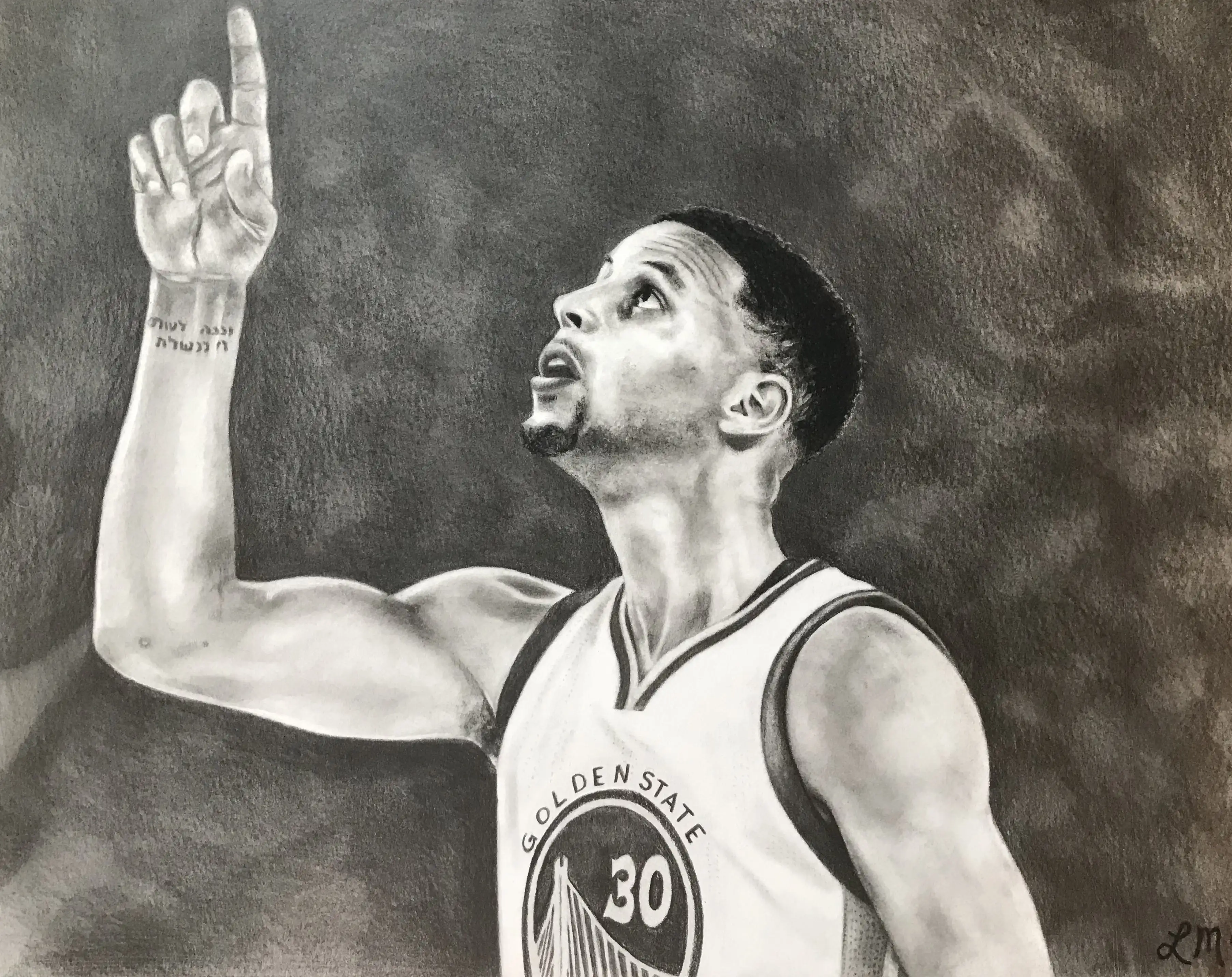 Steph Curry drawing