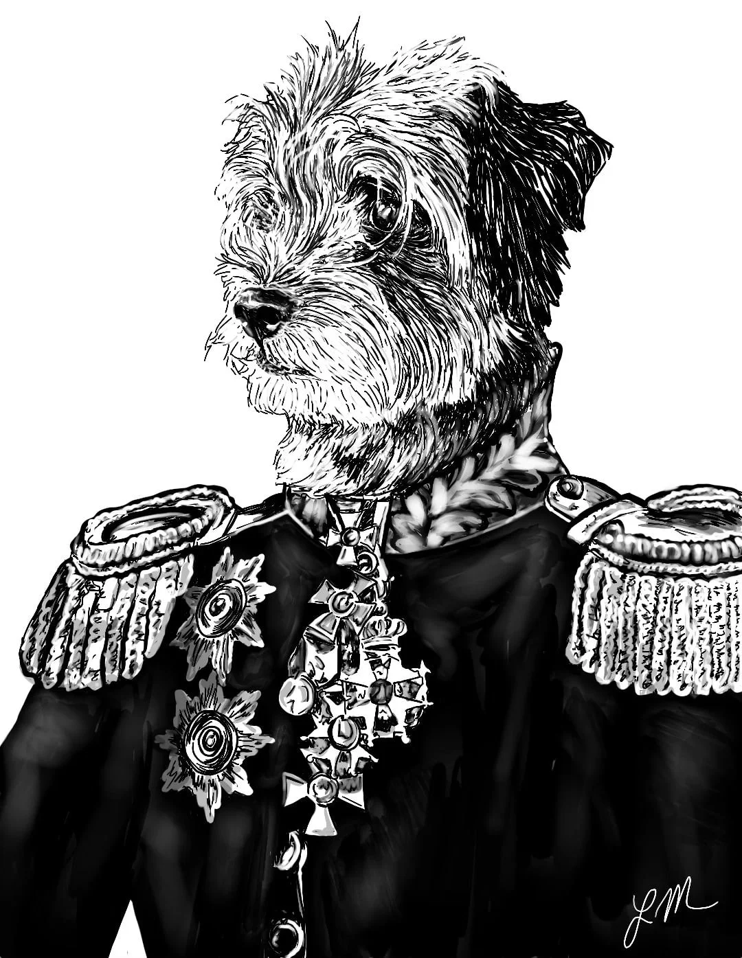 Digital drawing of Commander Tipper