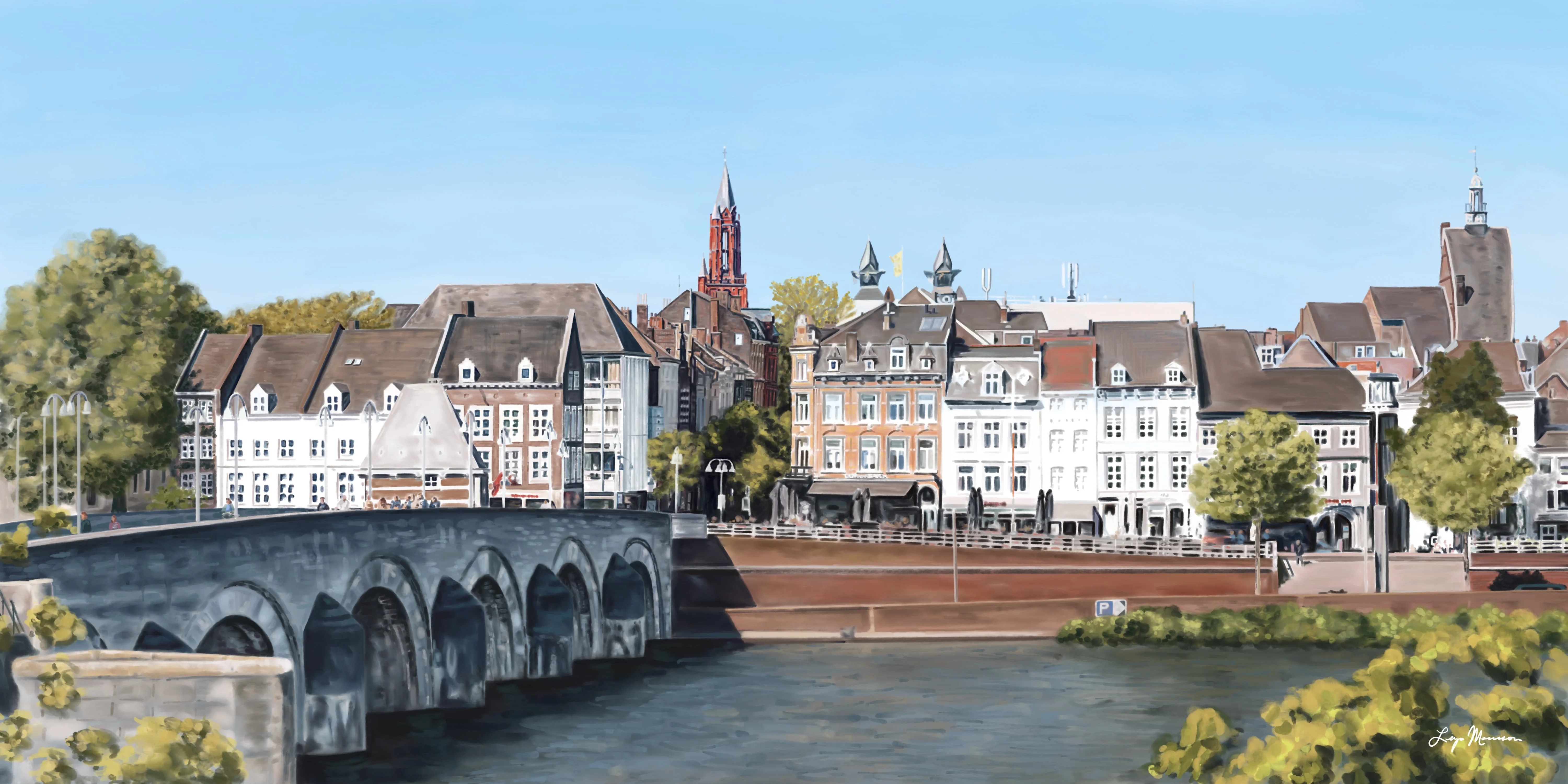 Digital drawing of Maastricht